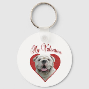 Porte-clés My Bulldog Valentine