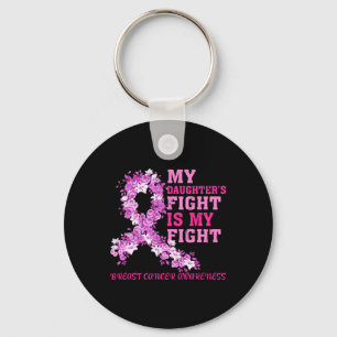 Porte-clés My Daughter's Fight Is My Fight Breast Cancer Awar