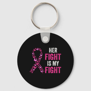 Porte-clés My Fight Breast Cancer Awareness Fami
