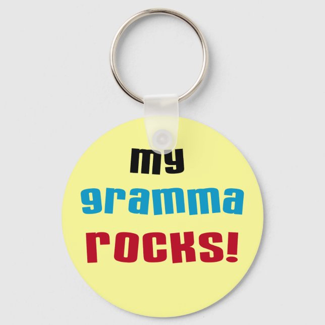 Porte-clés My Gramma Rocks T-shirts et cadeaux (Recto)