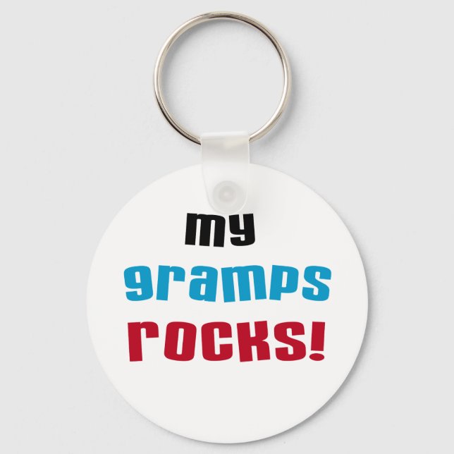 Porte-clés My Gramps Rocks T-shirts et cadeaux (Recto)
