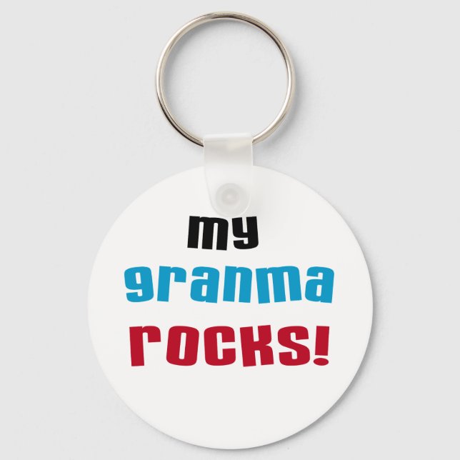 Porte-clés My Granma Rocks T-shirts et cadeaux (Recto)