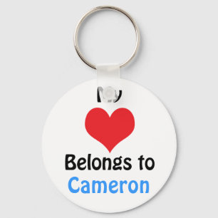 Porte-clés My heart Belongs to Cameron