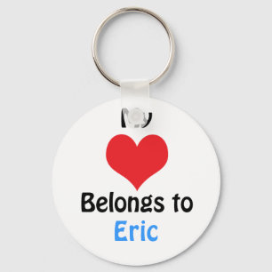 Porte-clés My heart Belongs to Eric