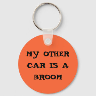 Porte-clés my other car is a broom