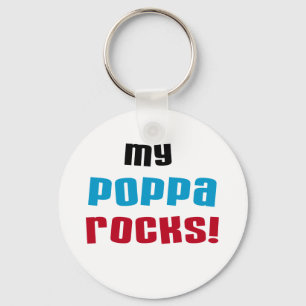 Porte-clés My Poppa Rocks Tshirts et cadeaux