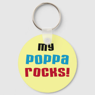 Porte-clés My Poppa Rocks Tshirts et cadeaux