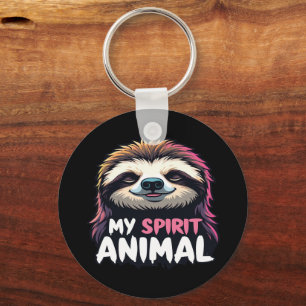 Porte-clés My Spirit Animal - Relaxy Lazy Design