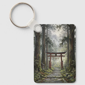 Porte-clés Mystical forest and torii gate that symbolizes it
