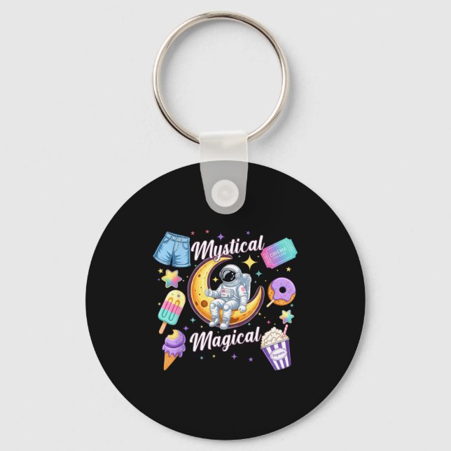 Porte-clés Mystical Magical Retro Aesthetic Space Men Women K (Recto)