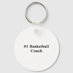 Porte-clés N° 1 entraîneur de basket-ball