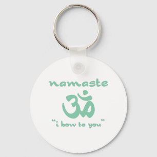 Porte-clés Namaste - Je vous salue (en vert)