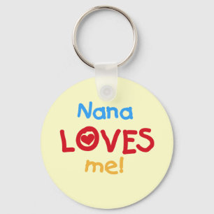 Porte-clés Nana aime mes t-shirts et cadeaux