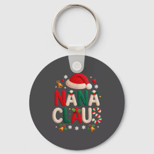 Porte-clés Nana Claus Conception Tricotée Grand-mère Pyjama F