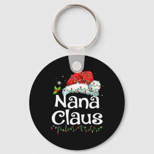 Porte-clés Nana Claus Pajama de Noël Famille Correspondant No