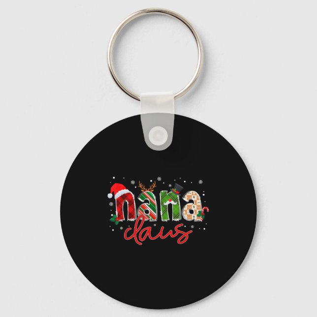 Porte-clés Nana Claus Santa Claus Family Matching Christmas P (Recto)