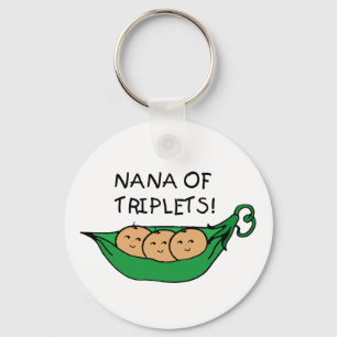 Porte-clés Nana de cosse de triplets