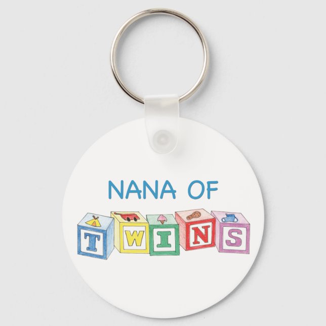 Porte-clés Nana de jumeaux blocs (Recto)