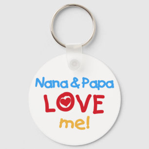 Porte-clés Nana et Papa m'aiment