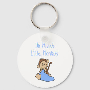 Porte-clés Nana's Little Monkey - Chemises bleues et cadeaux