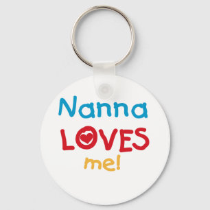 Porte-clés Nanna aime mes t-shirts et cadeaux