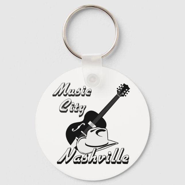 Porte-clés Nashville. Ville de musique (Recto)