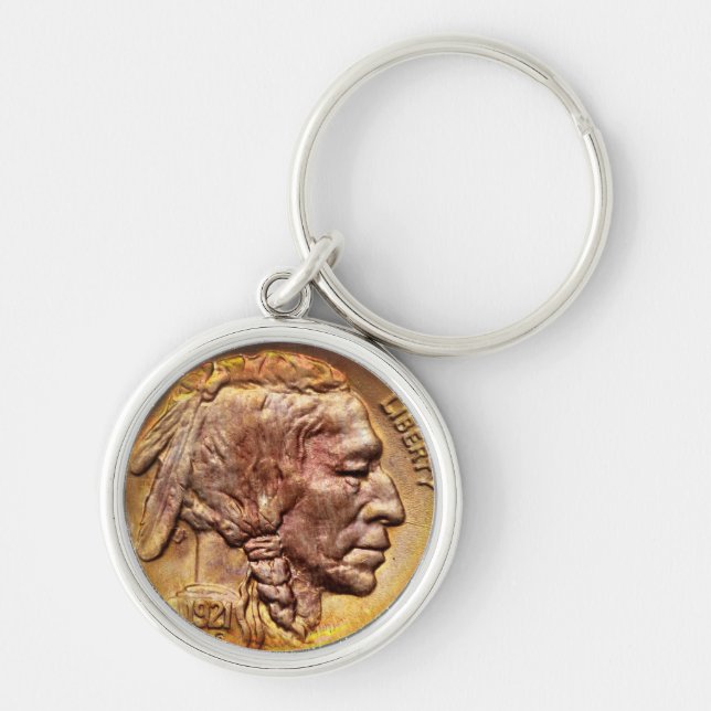 Porte-clés Natif américain principal indien de collecte de (Devant)