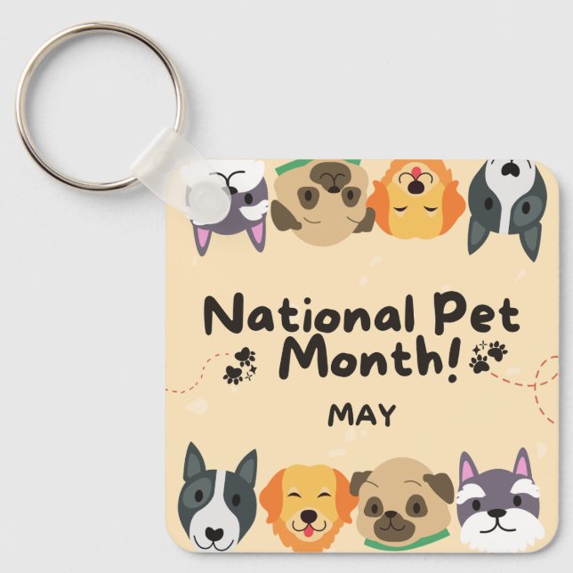 Porte-clés National Pet Month (Recto)