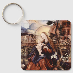 PORTE-CLÉS NATIVITY WITH WHITE LILLES - MAGIC OF CHRISTMAS