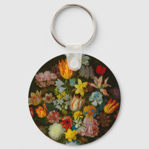 Porte-clés Nature morte de fleurs dans un vase Wan-Li