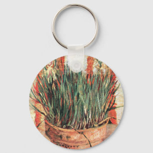 Porte-clés Nature morte Pot de fleurs aux ciboulettes par Vin