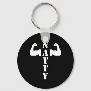 Porte-clés Naturellement Muscles Bodybuilding Funny Gym Peser