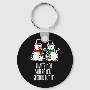 Porte-clés Naughty Christmas Dit Dirty Snowman Cartoon Ugl