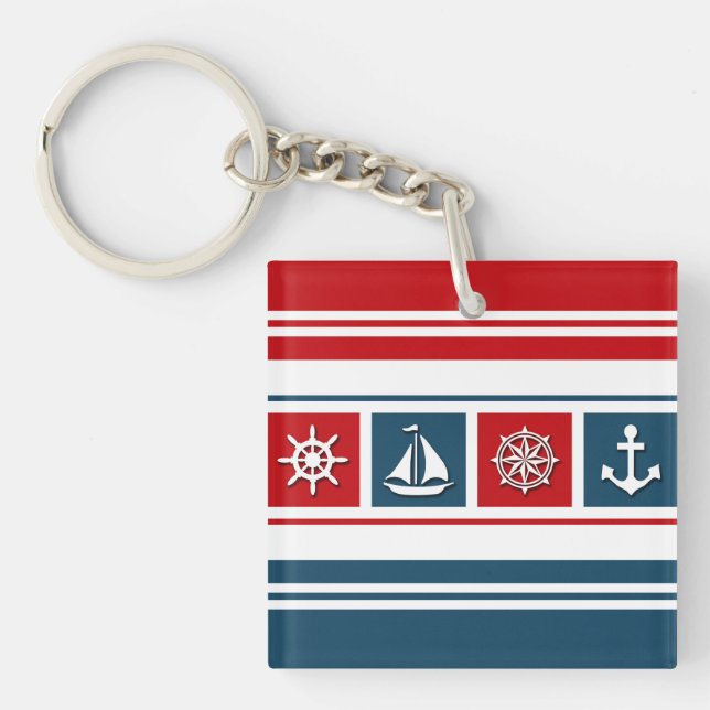 Porte-clés Nautical design (Devant)