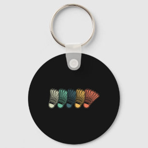 Porte-clés Navette Retro Vintage Badminton Player Coach Sport