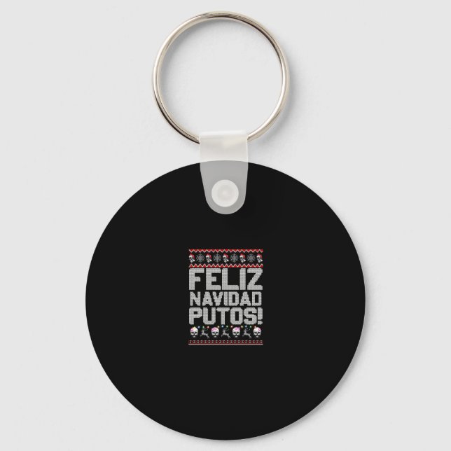 Porte-clés Navidad Putos Funky Mexicaine Fête de Noël Laide G (Recto)