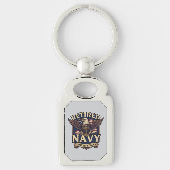 Porte-clés Navy USN Veteran (Devant)