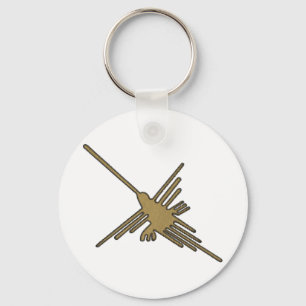 Porte-clés Nazca Lines Hummingbird Faux Broderie Imprimer