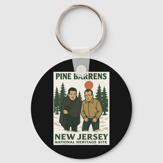 Porte-clés Ne Barrens New Jersey Graphic Design  (Recto)