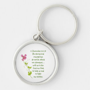 Porte-clés Ne Craignez Pas, Écritures Courage Sweet Pea Locke