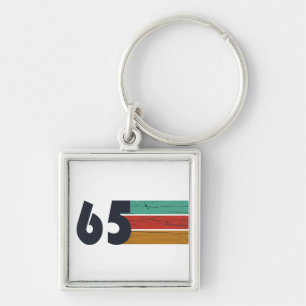 Porte-clés Né en 1965 vintage 60e anniversaire cadeau