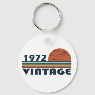 Porte-clés né en 1972 anniversaire vintage