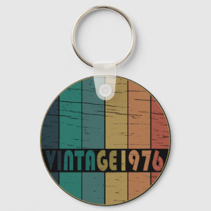 Porte-clés Né en 1976 anniversaire vintage