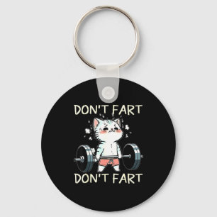 Porte-clés Ne Faites Pas Pète Gym Chat Poids