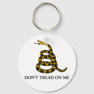 Porte-clés Ne marchez pas sur moi le porte - clé de serpent