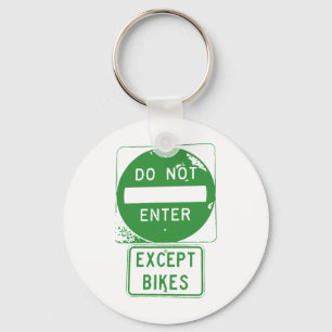 Porte-clés Ne pas entrer sauf les vélos
