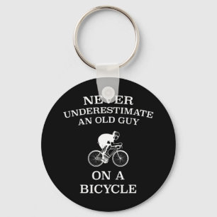 Porte-clés Ne Sous-Estimez Jamais Un Vieux Type Sur Un Vélo D