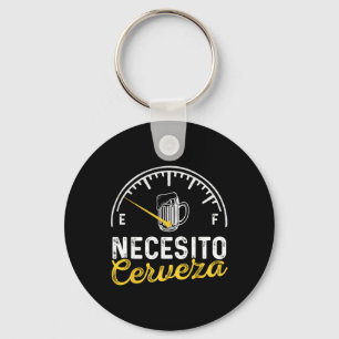 Porte-clés Necesito Cerveza Drôle Dit Mexicain J'ai besoin de