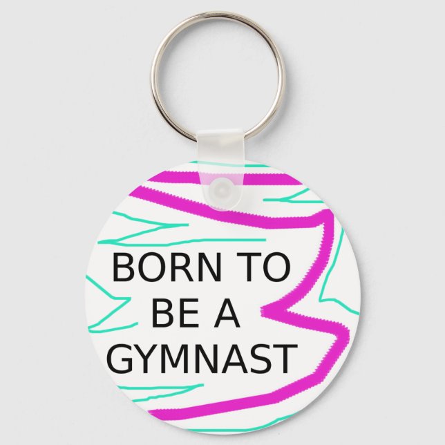 Porte-clés Née pour être une gymnaste (Recto)