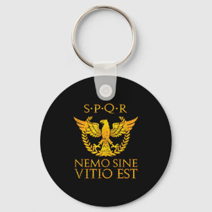 Porte-clés Nemo Sine Vitio Est Spqr Seneca Citation Stoïque